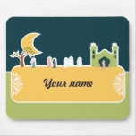 Cute Islamic Children Mosque Cartoon Muslim Name Mousepad