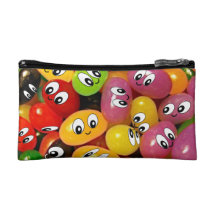 Cute Jelly Bean Smileys Cosmetic Bag