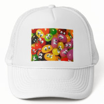 Cute Jelly Bean Smileys Mesh Hat