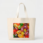 Cute Jelly Bean Smileys Tote Bags
