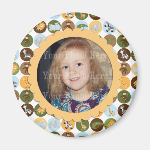Cute jungle animals pattern magnets