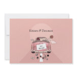 Cute Just Married Post Wedding Invitation