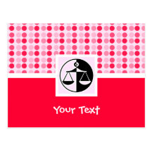 Cute Justice Scales Post Cards
