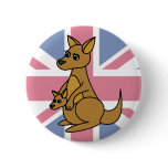 Cute Kangaroo and Joey buttons