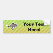 Cute Kangaroo Design Bumper Sticker