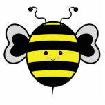 cute kawaii bumble bee photo sculptures