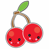 cute kawaii cherries photo cut out