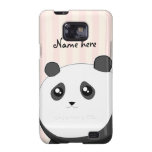 Cute Kawaii chubby panda bear Samsung Galaxy S Covers