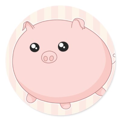 cute pink pig