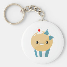Cute Kawaii Girly Muffin Cupcake Keychains
