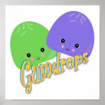 Cute Kawaii Gumdrops posters