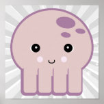 cute kawaii octopus poster