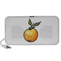 Cute kawaii orange mini speaker