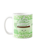 Cute kawaii St Patricks day cupcake mugs