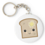 cute kawaii toast keychain