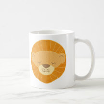 Cute Kids Lion Head Mugs