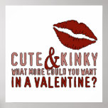 Cute & Kinky Valentine Lips posters