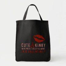 Cute & Kinky Valentine Lips Tote Bag
