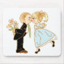 Cute Kissing Couple Mouse Mat
