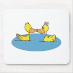 cute kissing ducks mousepads
