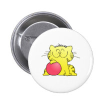 Cute Kitten Bowler buttons