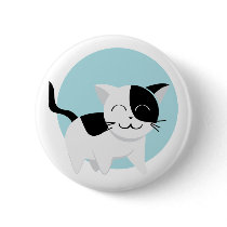 Cute Kitten Pinback Buttons