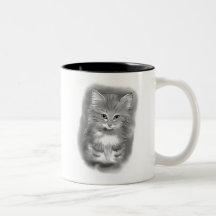 Cute kitten coffee mug