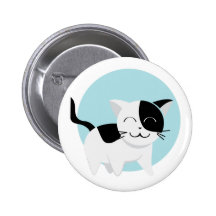 Cute Kitten Pinback Buttons