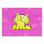 Cute Kitten Pink Room cards