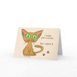 Cute Kitty Ate Your Cookie cards