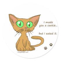Cute Kitty Ate Your Cookie