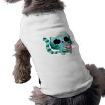 Cute Kitty Cat with Kawaii Cupcake Dog Tee