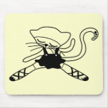cute kitty dancer doll mouse pads