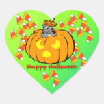 Cute Kitty Halloween Pumpkin Sticker