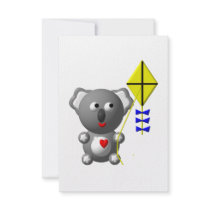 Cute Koala flying a kite