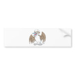 Cute Kookaburra Laughing Cartoon bumper stickers