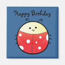 Cute Ladybird Refrigerator Magnet