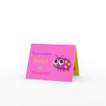 Cute Ladybug Birthday Invitation cards