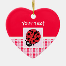 Cute Ladybug Christmas Tree Ornament