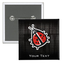 Cute Ladybug; Cool Pinback Button