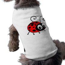 Cute Ladybug Doggie T Shirt