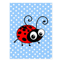 Cute Ladybug Post Card