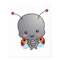 Cute Ladybug Postcard postcards