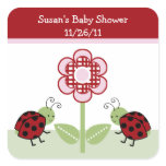 Cute Ladybugs & Flower Stickers/Envelope Seals
