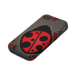 Cute Ladybugs iPhone 4 Case-Mate Tough casemate cases
