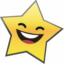 Cute Laughing Smiling Star Power Photo Cut Out