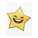 Cute Laughing Smiling Star Power postcards