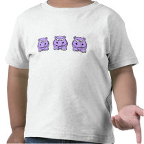 Cute Lavender Hippo Tshirts