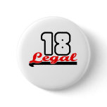 Cute, "Legal 18" design buttons