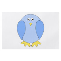 Cute Light Blue Bird Cartoon. Flyer Design